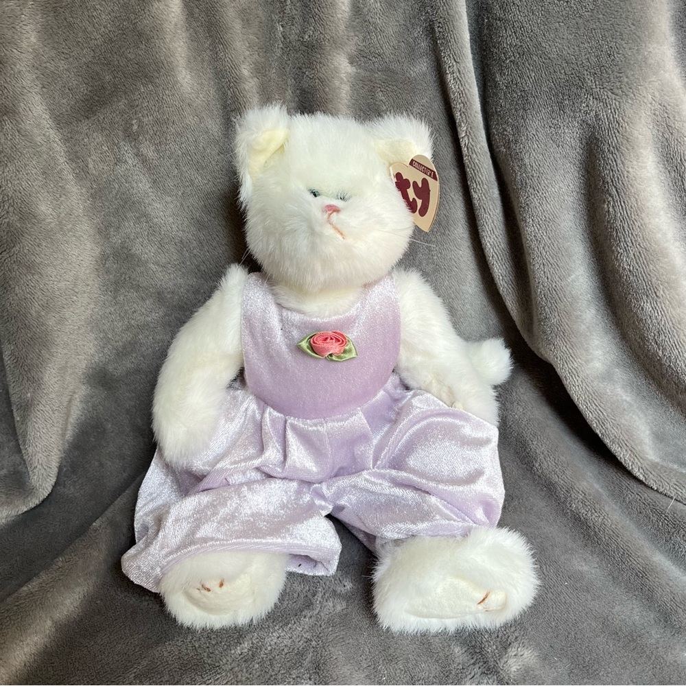 TY Amethyst the Cat  The Attic Treasures Collection 12" Plush 1993